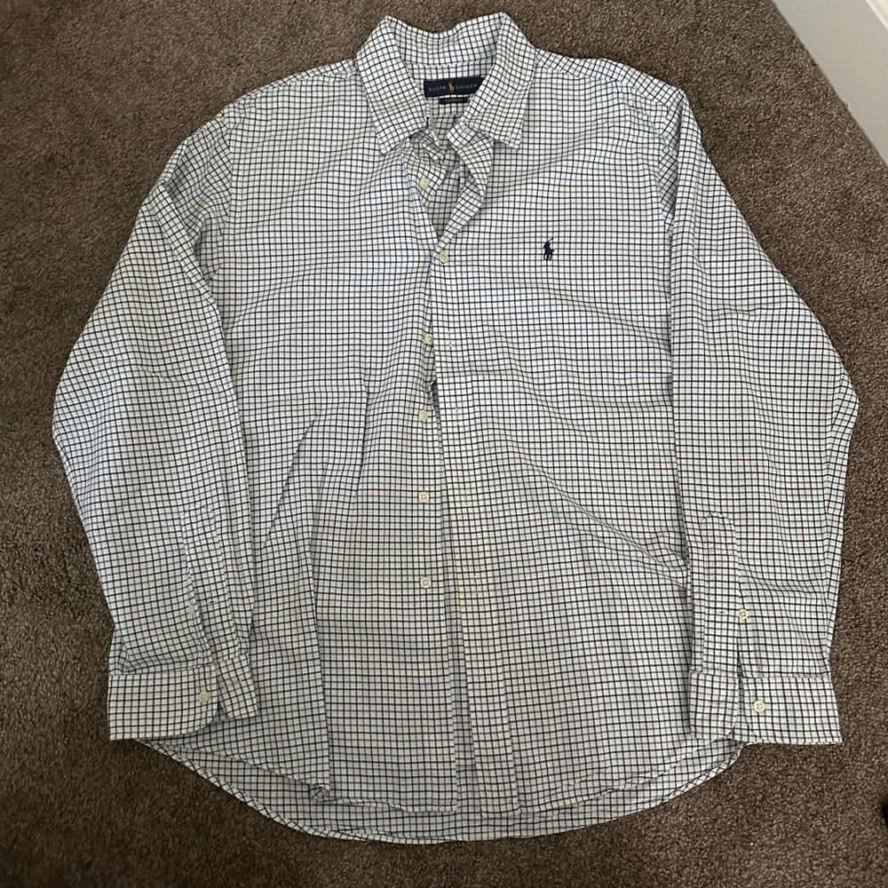 RALPH LAUREN Windowpane Button Down